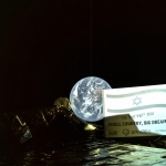 SpaceIL的月球登陆车在去往月球的途中拍摄的地球照片